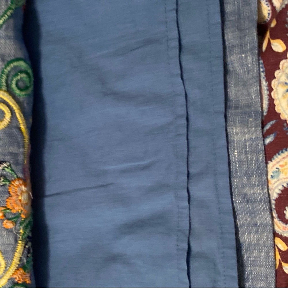 Talbots embroidered linen skirt - Picture 2 of 4